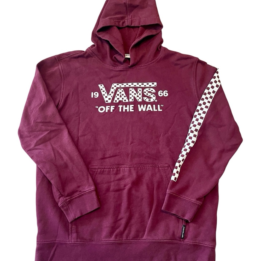 Vans Maroon Hoodie with Logo size xl